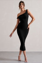 Bardot Rolled Hem Party Dress