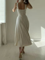Johana Aesthetic Stylish Midi Dress Elevated Occasion Wear