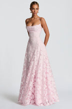 Chiffon Backless Spaghetti Strap Maxi Dress