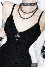 Slim Velvet Gothic Dress