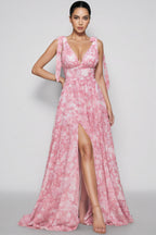 Marisrt A-Line Floral Printed Maxi Dress