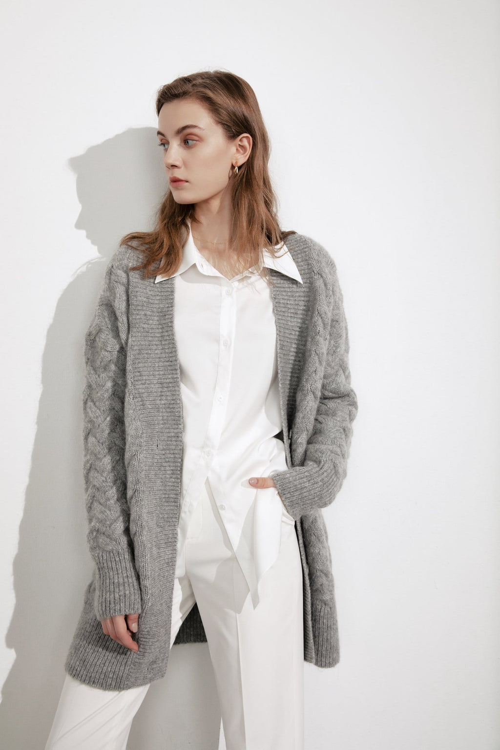 Jennie Grey Chunky Cardigan