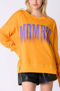 Halloween Letter Printed Top Loose Casual Sweatshirt