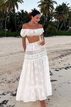 Pure Desire Crop Camisole High - Waist Skirt Set