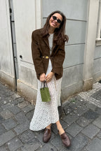 Vintage Suede Insulated Notch Lapel Coat