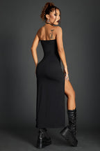Strapless Print Gothic Dress