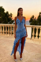 Flowing Irregular Maxi Dress