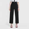 Black Straight Leg Suit Pants