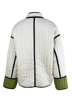 Fashionable Contrasting Color Cotton Coat