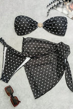 Polka Dot Three Piece Swim Set