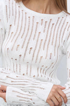 Sheer Elegant Premium Casual Knit Sweater