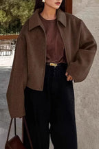 Casual Lapel Zip Jacket