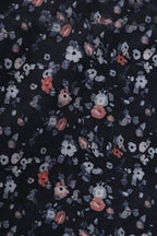 Lace Patch Floral High Waist Mini Dress