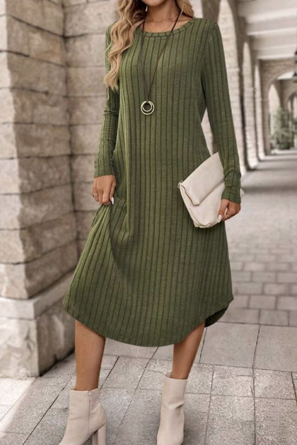 Helena Long Sleeve Dress Modern Dress for Seasonal Wardrobe Essential