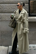 Vintage Double Breasted Belted Overcoat