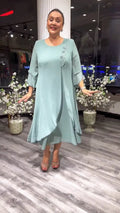 chiffon solid color loose dress