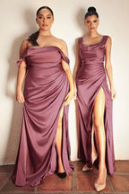 Ornella Aesthetic Busted Off Shoulder Evening Dress High Waist Statement Occasion Edit