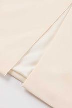 Asymmetric Two Piece Cropped Blazer Skirt Set