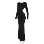 Gracing Date Bodycon Dress Black