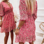 Abigail Minimalist Floral Print Dress for Women Everyday Luxe Edit