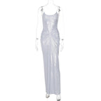 Vinson Maxi Dress Silver