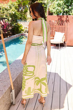 Dixon Halter Dress Green