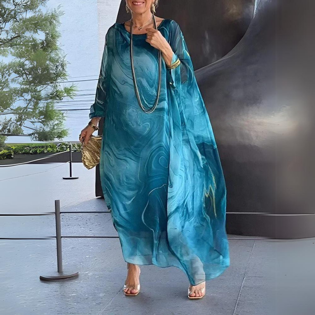 Agustina Exclusive Silk Chiffon Dress Chic Silhouette Collection