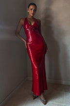 Hexed Bodycon Dress Red
