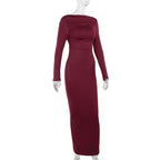 Mulberry Maxi Dress Maroon