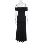 Showstopper Slit Dress Black