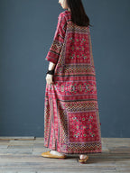 Wild Dreams Double Pocket Robe Maxi Dress