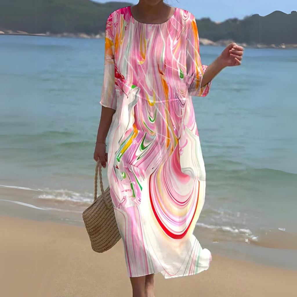 Jasmine Exclusive Women's Formal Dress with Floral Print Statement Occasion Edit