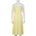 Sunflower Slit Dress Yellow
