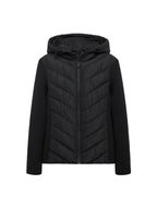 Cotton Padded Coat With Stand Up Collar For Casual Wear