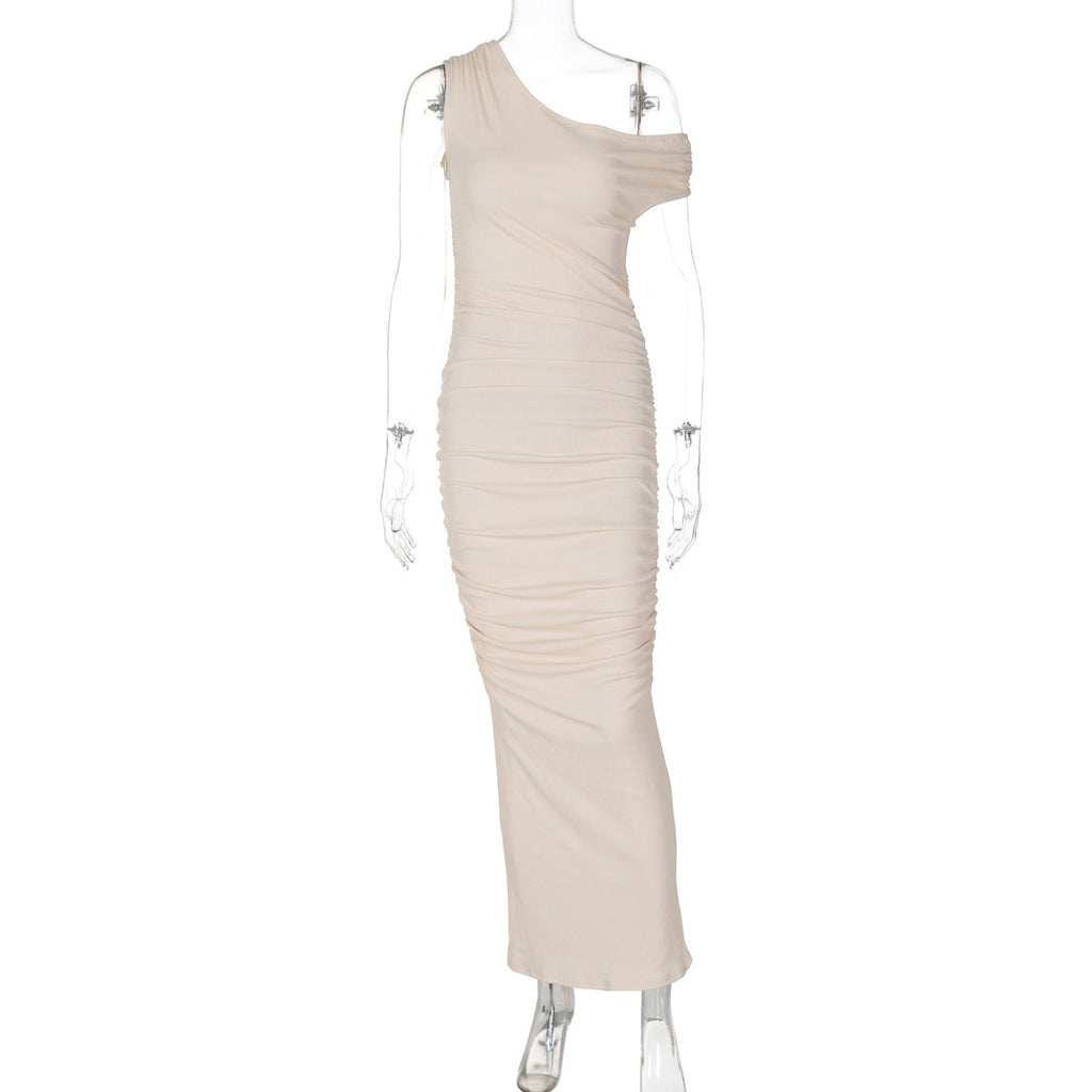Mystical Off Shoulder Dress Apricot