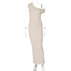 Mystical Off Shoulder Dress Apricot