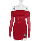 Flame Kissed Dress Red