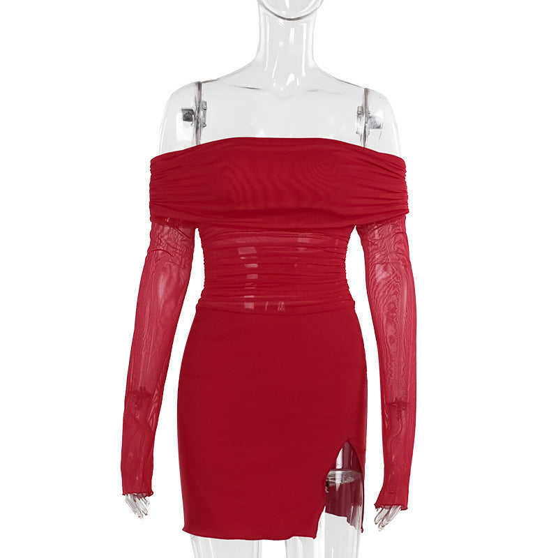 Flame Kissed Dress Red