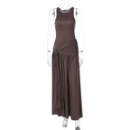 Niger Maxi Dress Brown