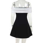 Dublin 2.0 Off Shoulder Mini dress Black