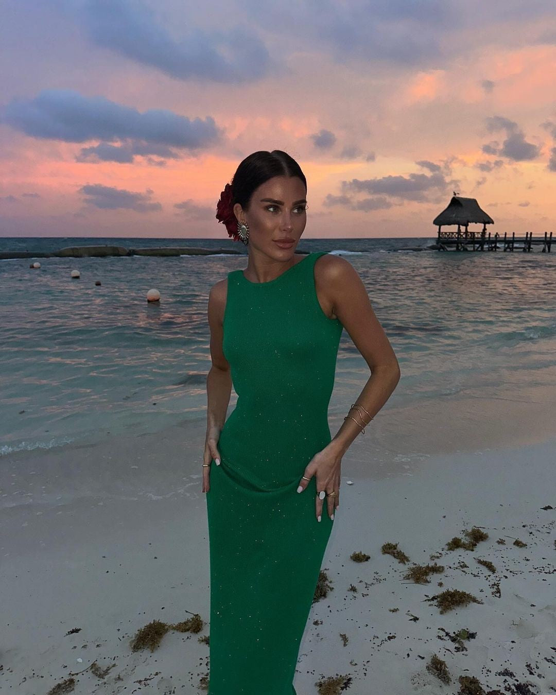 Alfonso Maxi Dress Green