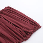 Ruby Radiance Dress Maroon