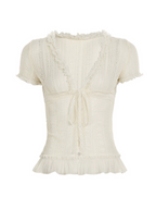Braya Lace Puff Sleeve Top