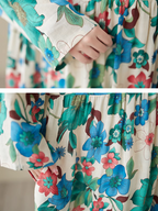 Relaxed Fit Floral Loose Smock Dress