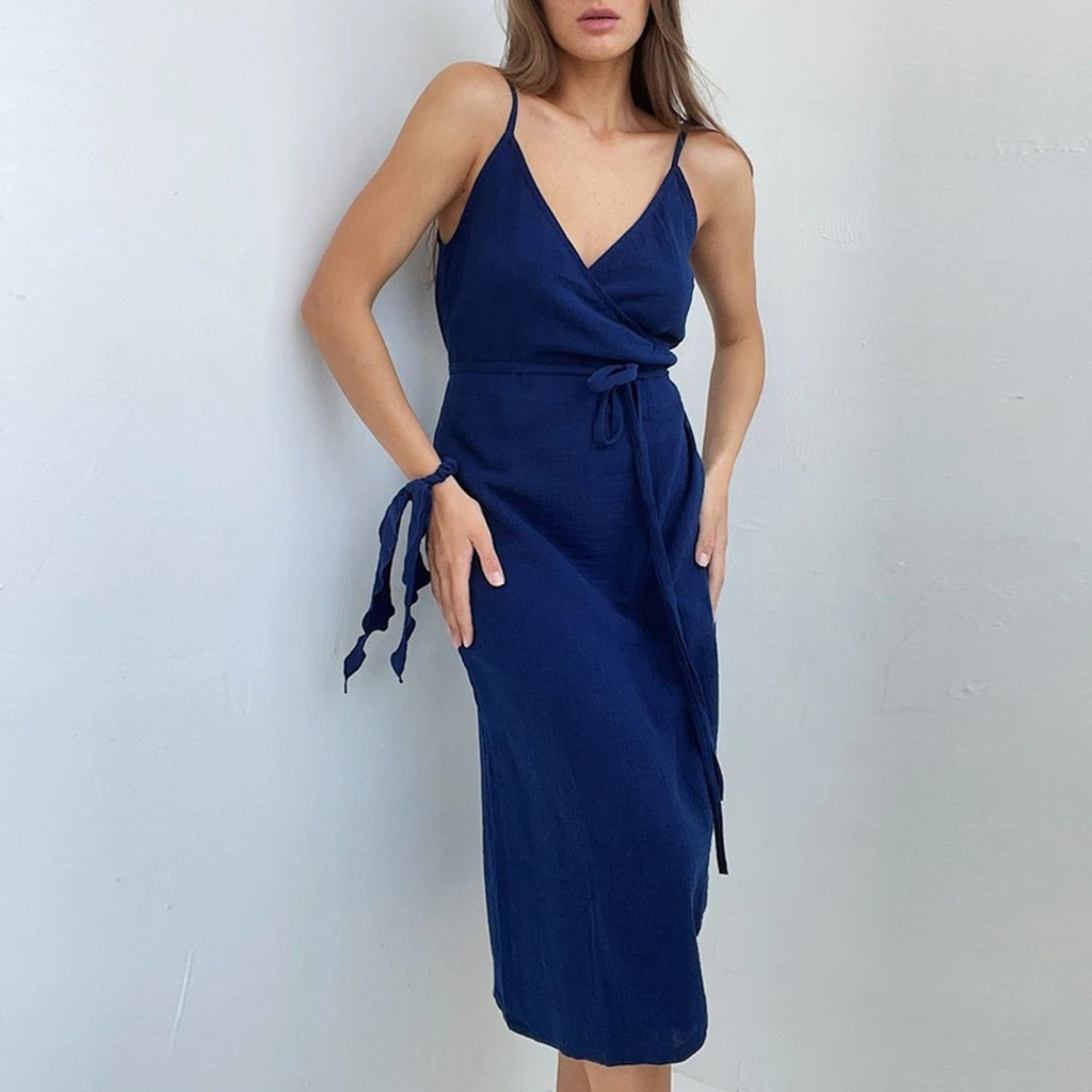 Helga Exclusive Summer Dress Made of Linen Boutique Collection