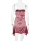 Cassio Mini Dress Rose Red