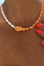 Cute Polka Dot Clownfish Necklace