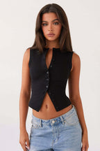 Sleeveless Slim Fit Knit Top