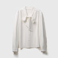 Eleni Cornflower White Tie Shirt