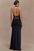 JULISSA MO Patchwork See Through Maxi Dress